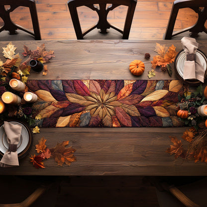 Harvest Leaf WN0707078CL Quilted Table Runner