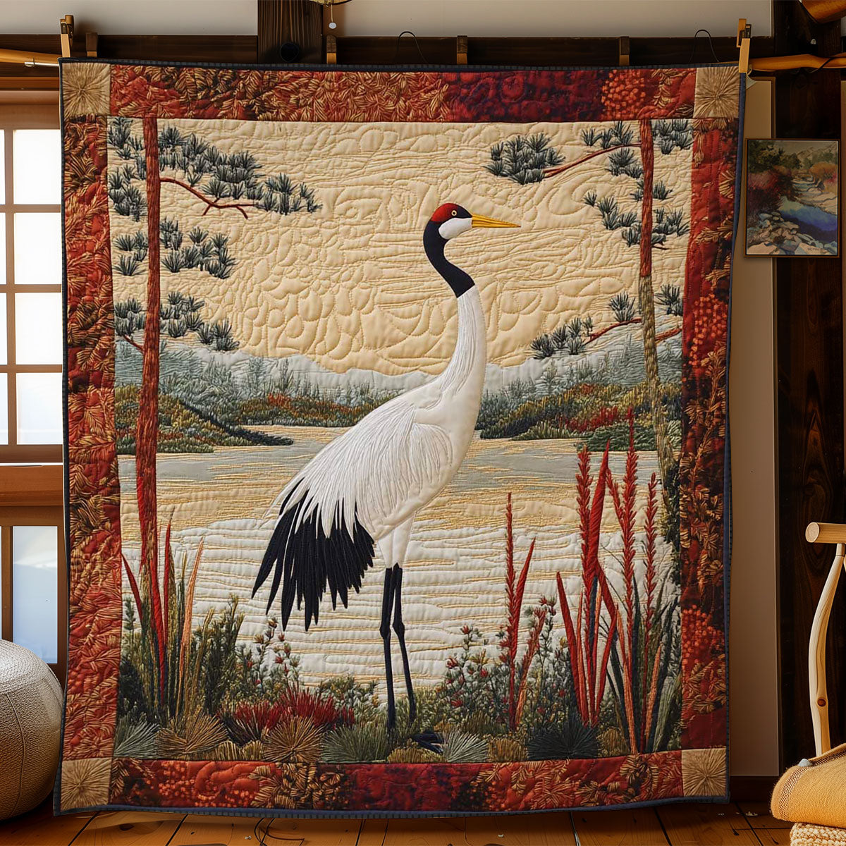 Celestial Crane WN0502037CL Quilt