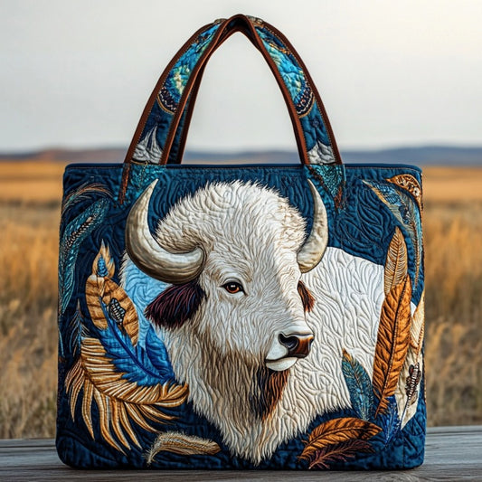 Wild Heart Bison XR2110009CL Quilted Tote Bag