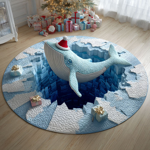 Arctic Whale CP0512064CL Quilted Round Mat