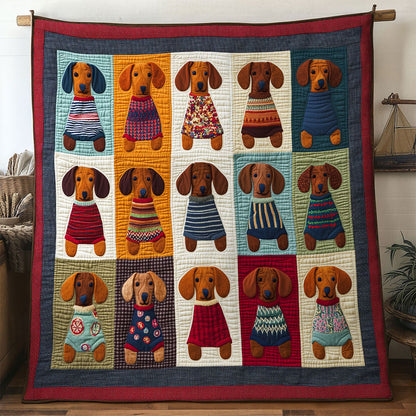 Color Patch Dachshund WN0601011CL Quilt