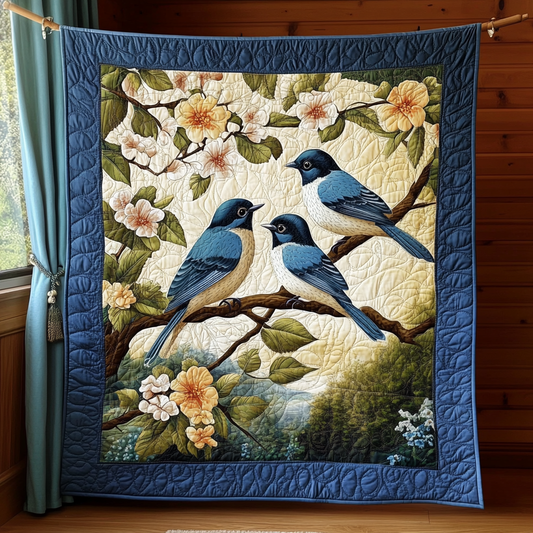 Whispering Bluebirds KL1301012CL Quilt