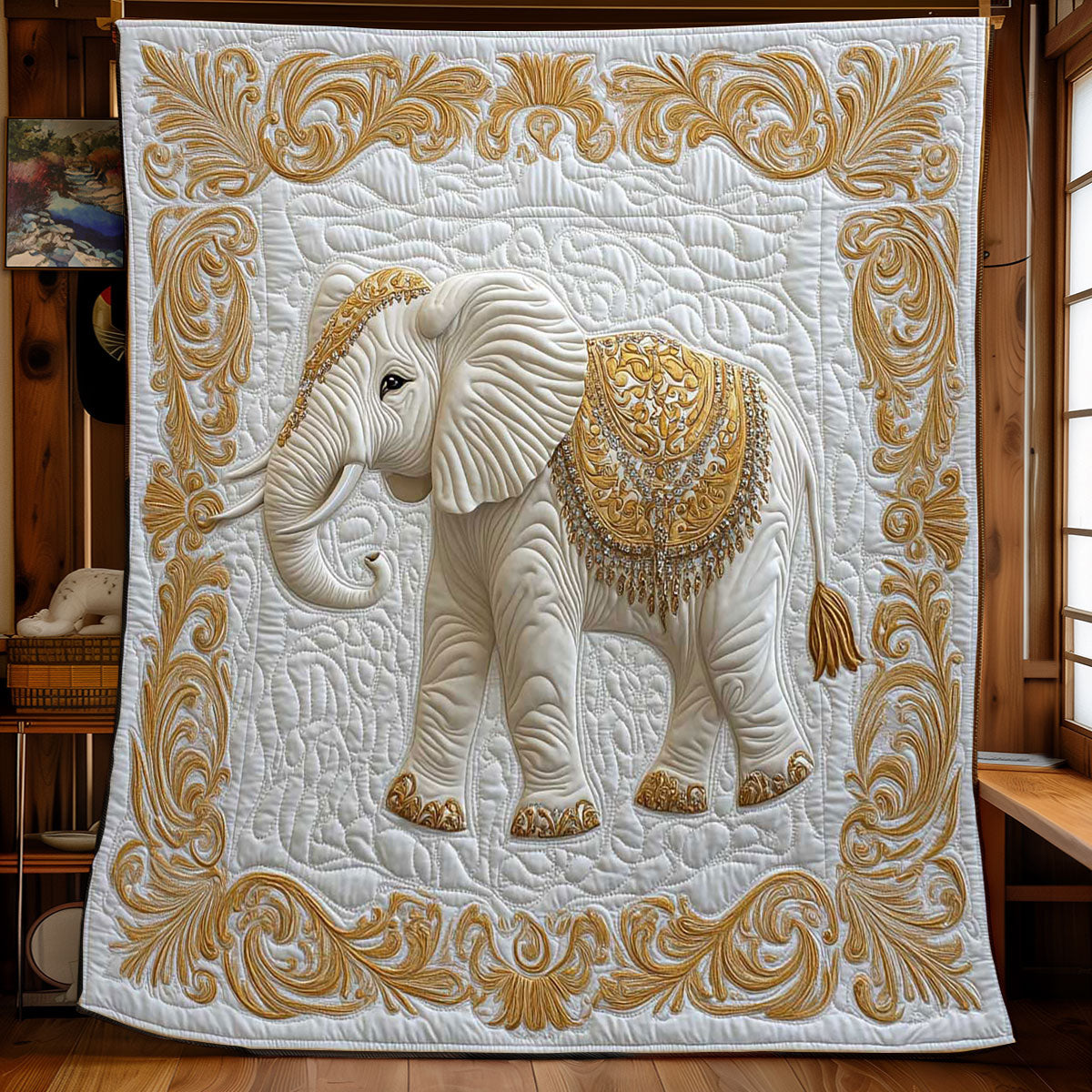 Elephant King WP2101001CL Quilt