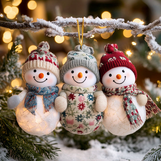 Snowman Joyful Night WN0812094CL Christmas Ornament