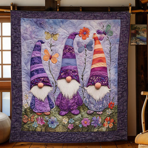 Butterfly Gnomes WN1501080CL Quilt