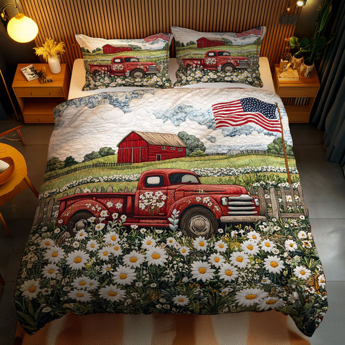 Red Truck Country Roads WN0703101CL Duvet Cover Set