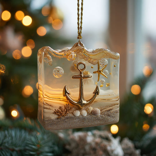 Coral Anchor CP0412003CL Christmas Ornament