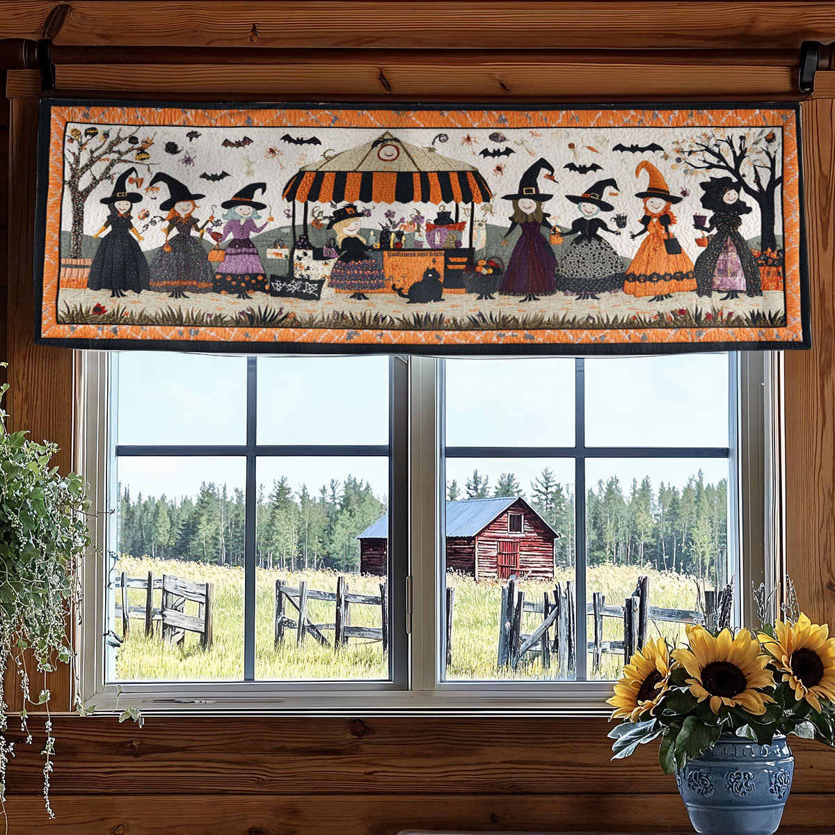Twilight Witches WN0108049CL Quilted Valance