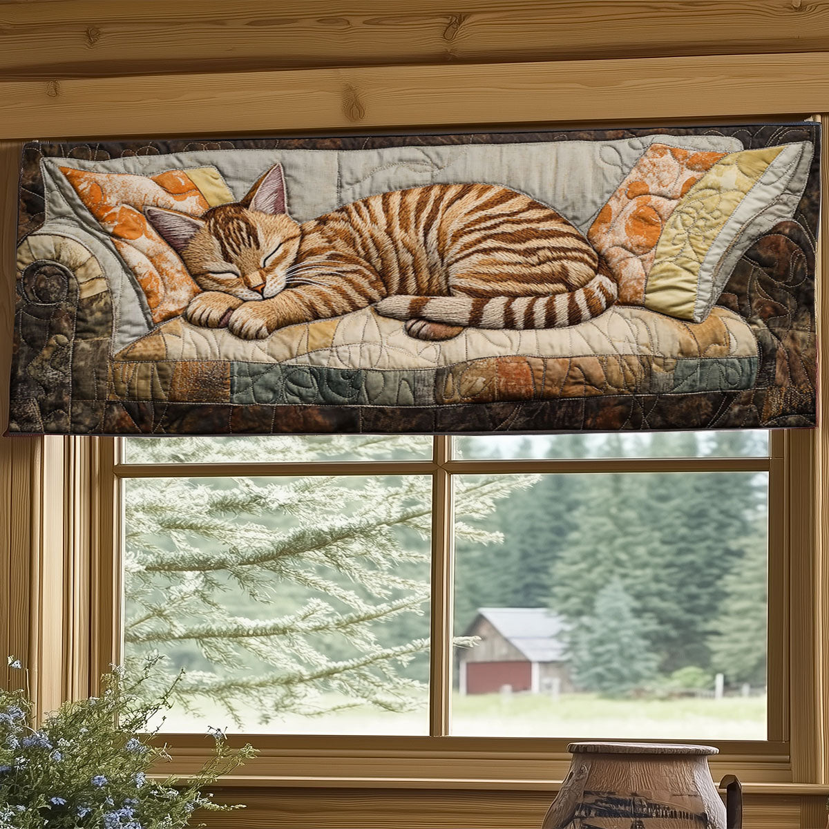 Sleeping Cat WJ1205020CL Quilted Valance