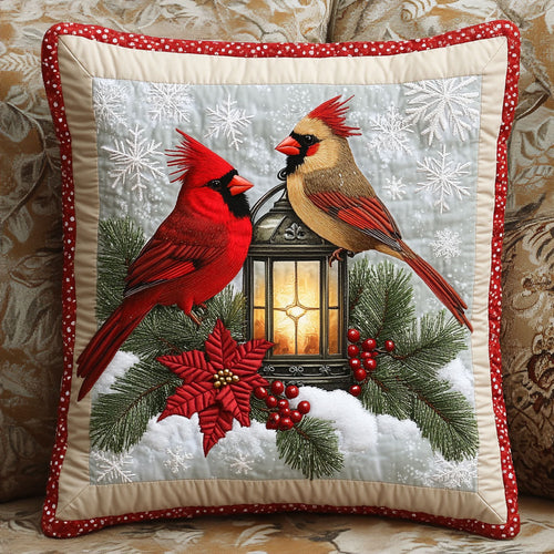 Christmas Cardinal CW0110051CL Quilt Pillow Case