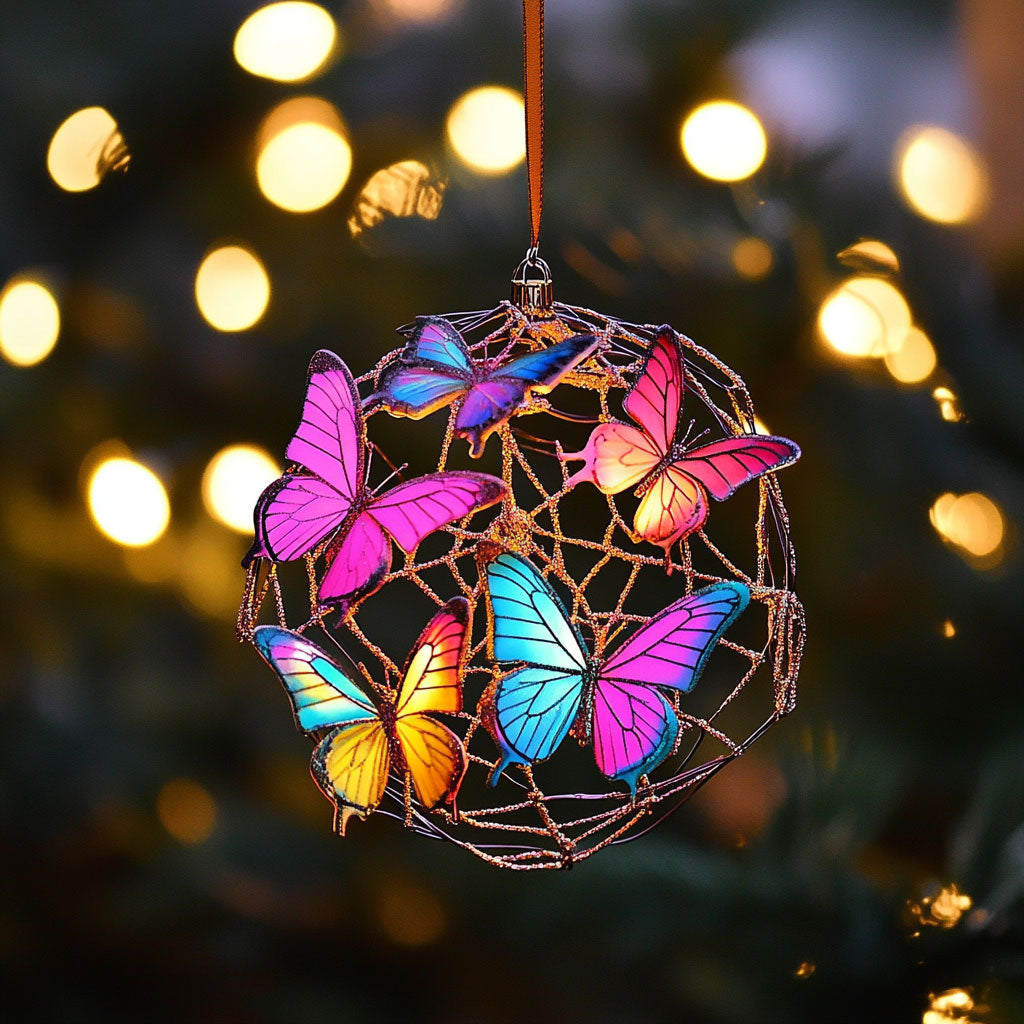 Butterfly Blossom Dream WN0812002CL Christmas Ornament