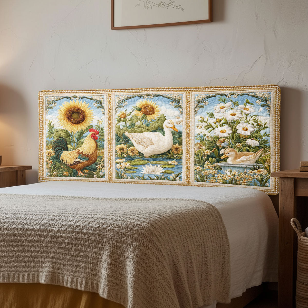 Blooming Meadow Poultry CW0301002CL Quilted Headboard Slipcover