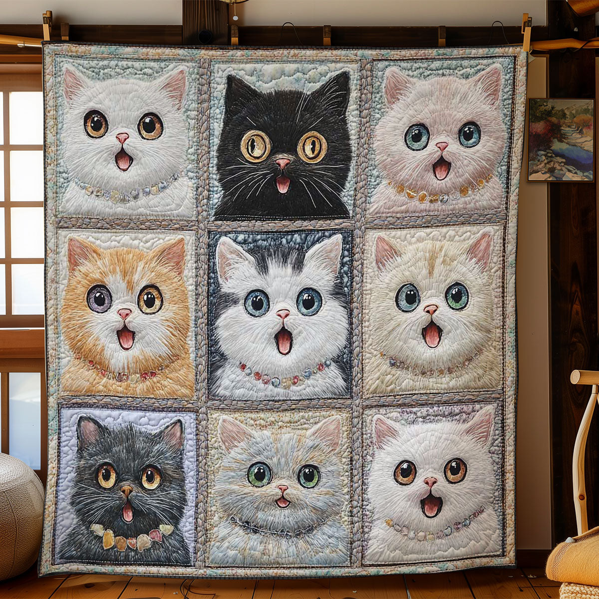 Sparkly Cat WN1303104CL Quilt