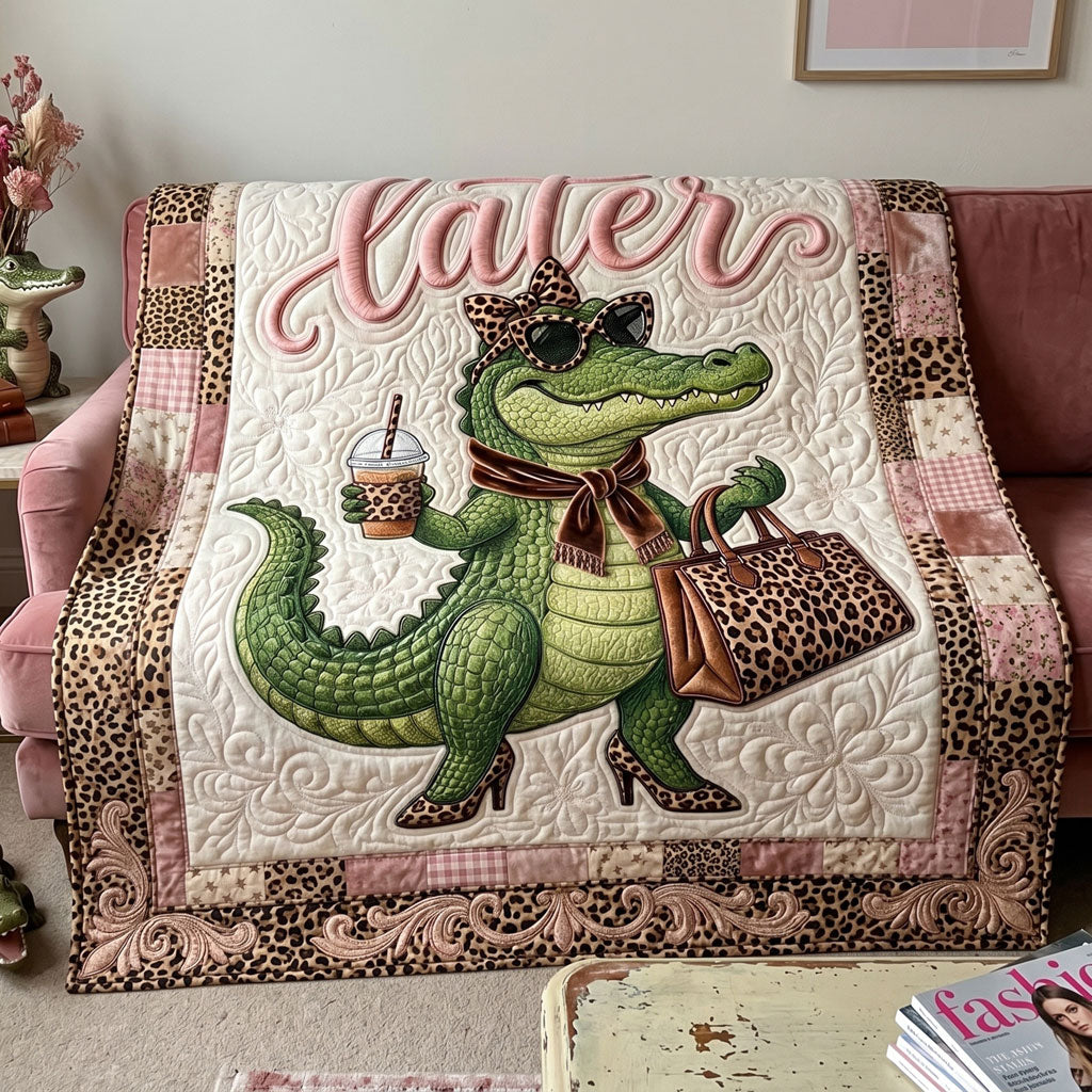 Stylish Leopard Alligator WN0805015CL Quilt