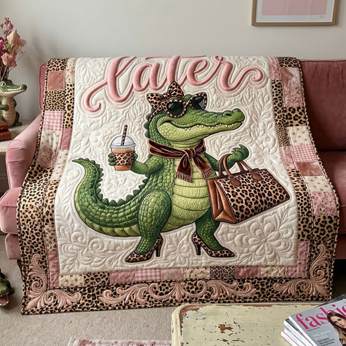 Stylish Leopard Alligator WN0805015CL Quilt