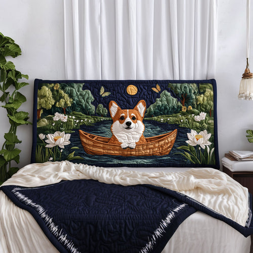 Corgi Night Lotus KL0901017CL Quilted Headboard Slipcover