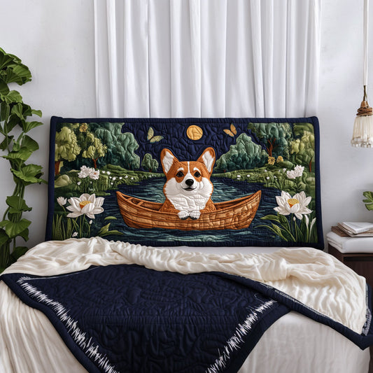 Corgi Night Lotus KL0901017CL Quilted Headboard Slipcover