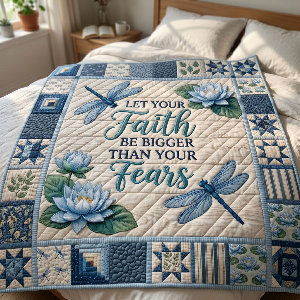 Blue Serenity Faith WN2204003CL Quilt