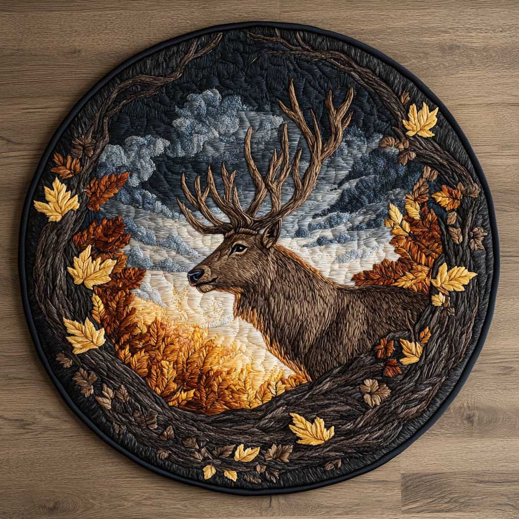 Deersoul WN0705022CL Quilted Round Mat