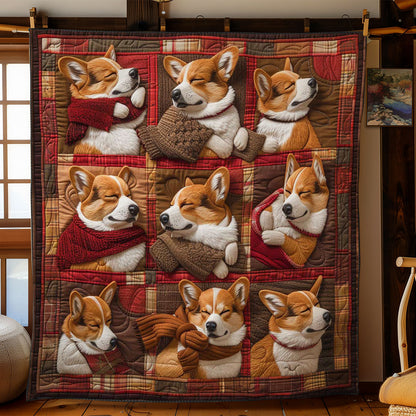 Dreamy Corgi WN1303009CL Quilt