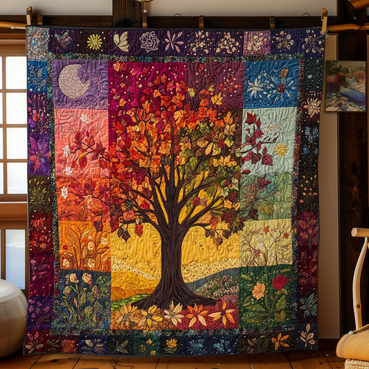 Rainbow Tree Of Life WN0301001CL Quilt