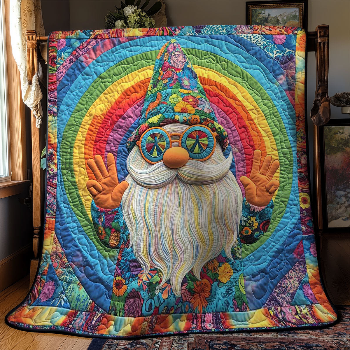 Retro Gnome WN0701045CL Quilt