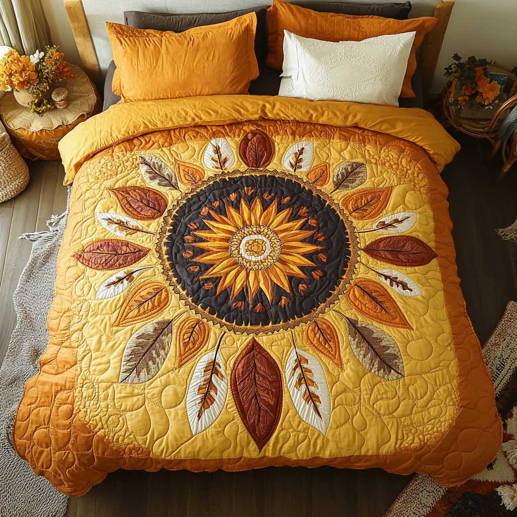 Sunshine Feather Native American WP1601011CL Duvet Cover Set