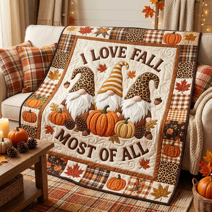 I Love Fall Most Of Fall Xr1805017CL Quilt