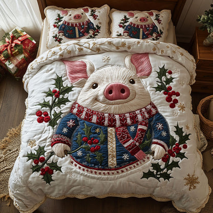 Snowflake Pig WN2910060CL Duvet Cover Set
