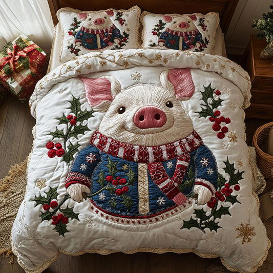 Snowflake Pig WN2910060CL Duvet Cover Set