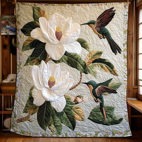 Hummingbird Serene Magnolia WP0802016CL Quilt