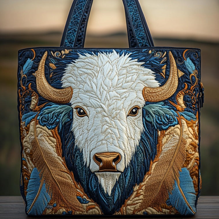 Guardian Of The Plains XR2110007CL Quilted Tote Bag
