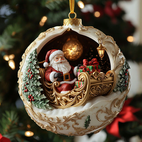 Festive Santa CW1710027CL Christmas Ornament