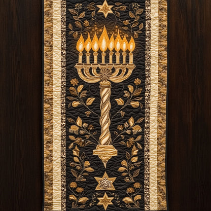 Menorah Spirit CP3004028CL Quilted Table Runner