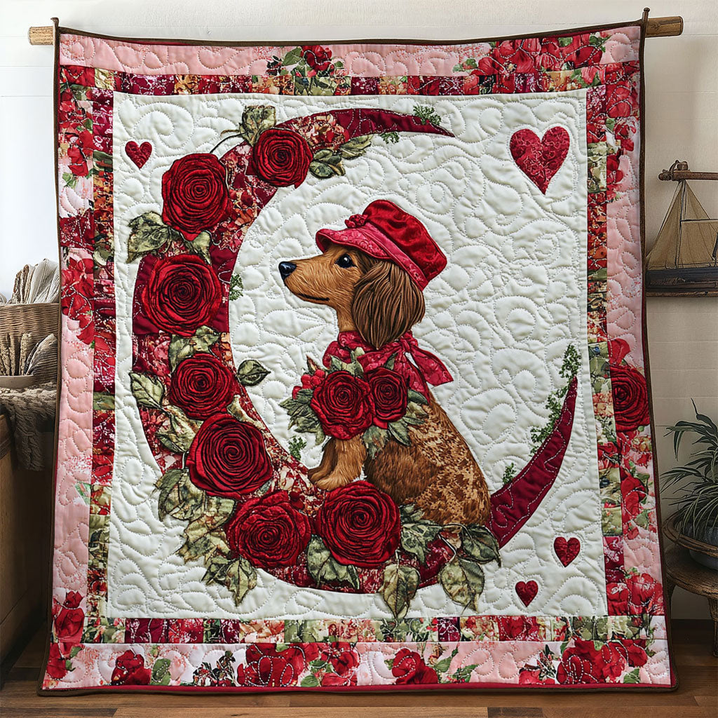 Petal Dachshund WN1701054CL Quilt