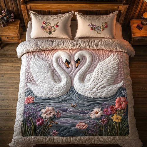 Pond Couple Swan WP1501032CL Duvet Cover Set