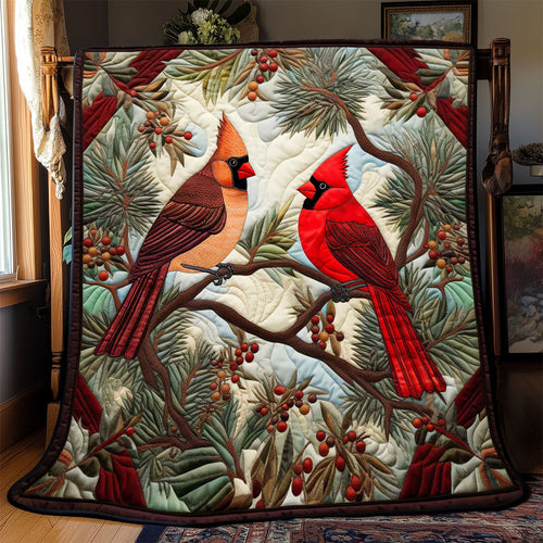 Pine Tree Cardinal WP1902011CL Quilt