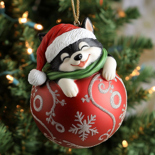 Husky Joy CP0612012CL Christmas Ornament