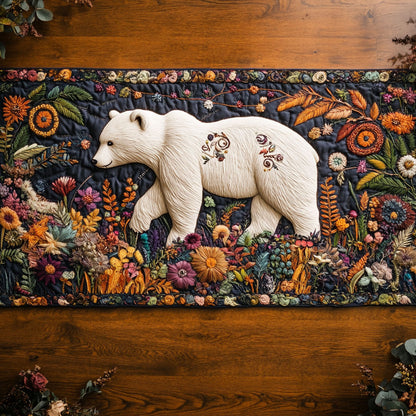 Golden Hour Bear WN2406027CL Quilted Table Runner