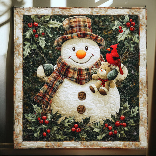 Frosty Night Snowman WN2509025CL Quilt