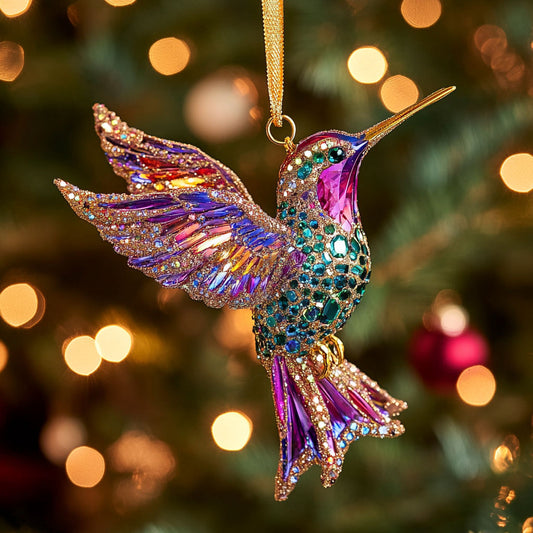 Hummingbird Winter Sparkle WN2611053CL Christmas Ornament