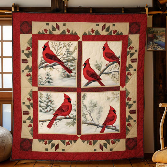 Frosted Cardinal WN2002066CL Quilt