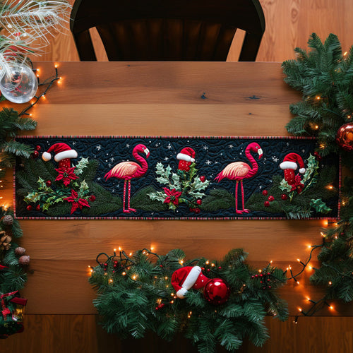 Flamingo Cozy Cheer WN1107017CL Quilted Table Runner