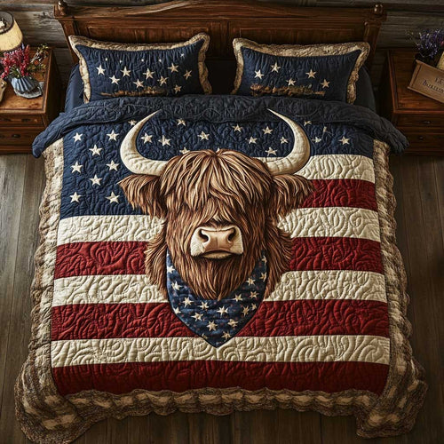 American Highland Cow WP1401001CL Duvet Cover Set