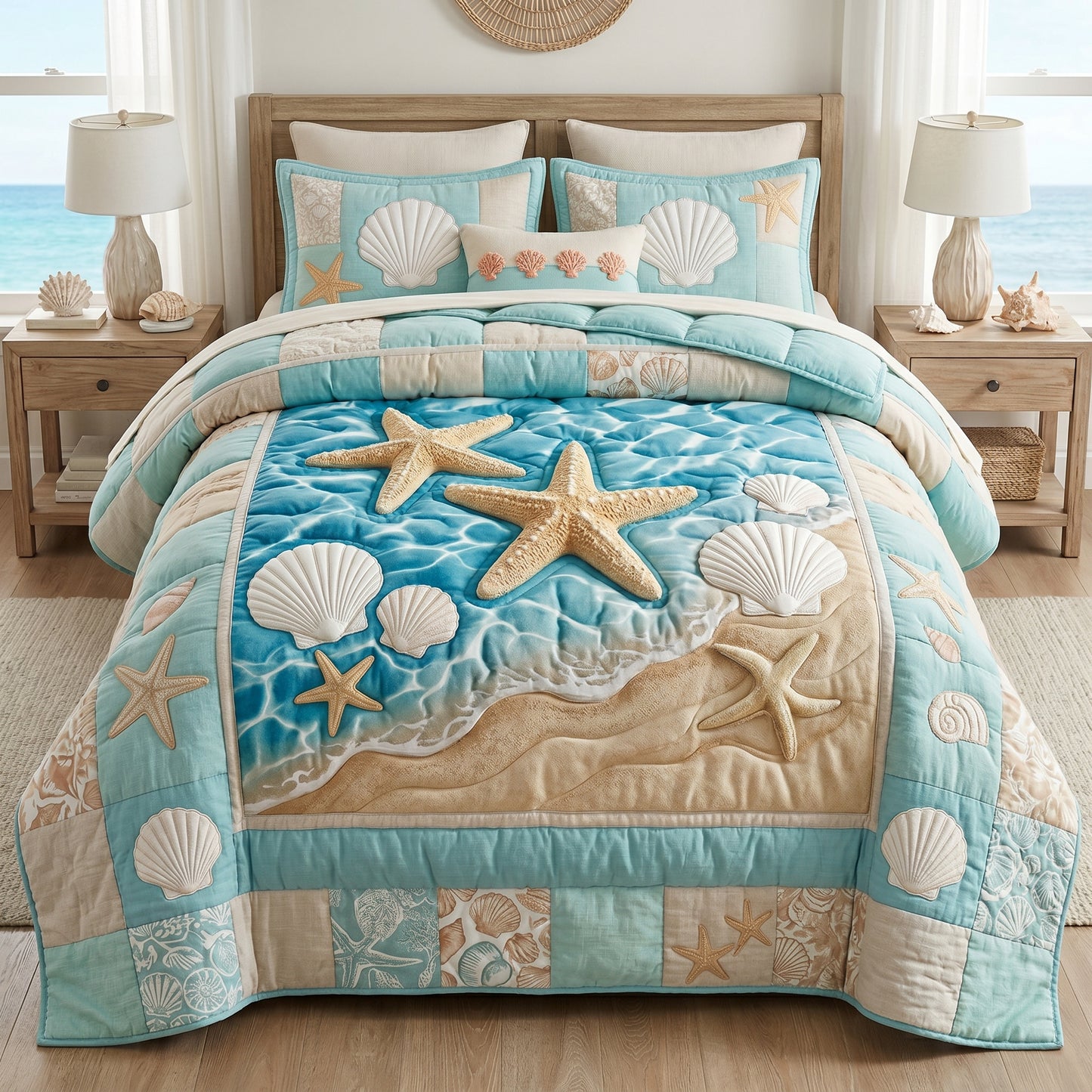 Coastal Starfish XR2105003CL Duvet Cover Set