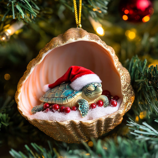 Festive Turtle Dream CW2010044CL Christmas Ornament