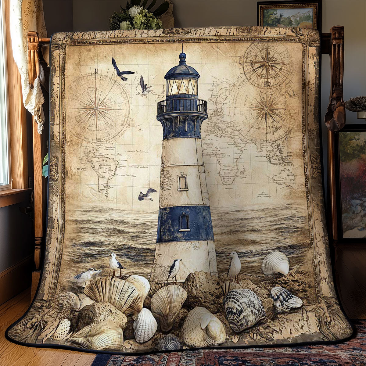 Seafarer’s Lighthouse WN0502026CL Quilt