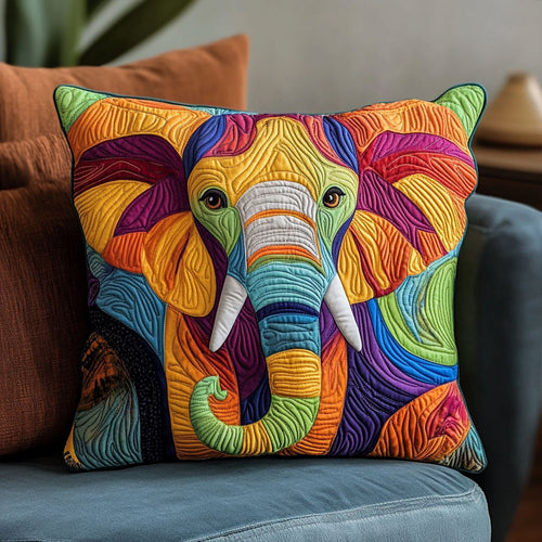 Vibrant Elephant CP1305001CL Quilt Pillow Case