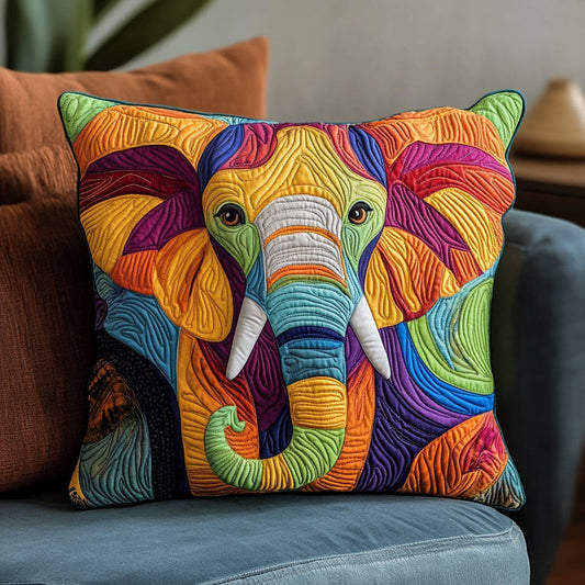 Vibrant Elephant CP1305001CL Quilt Pillow Case
