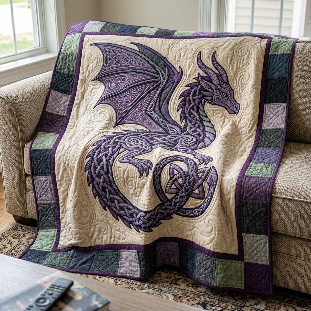 Enchanted Purple Dragon WN0505014CL Quilt